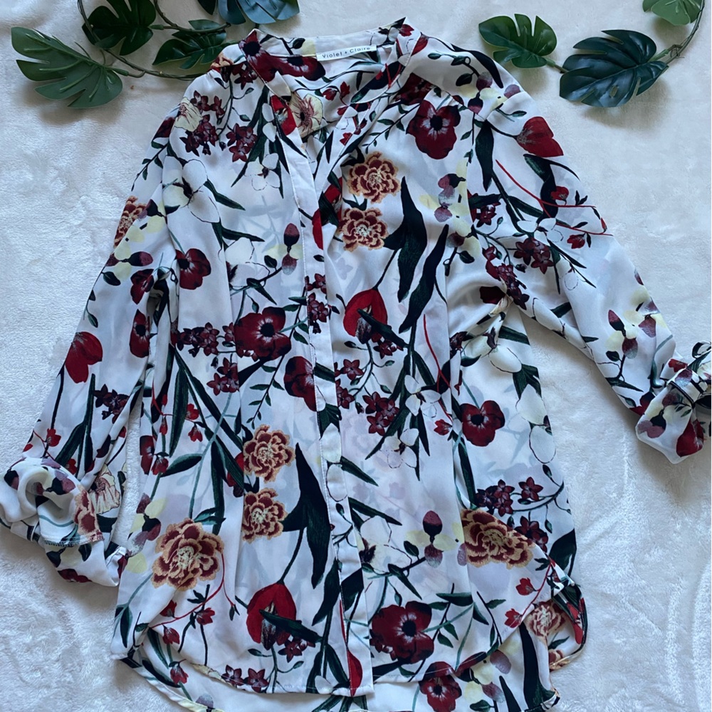 Flower Print Blouse